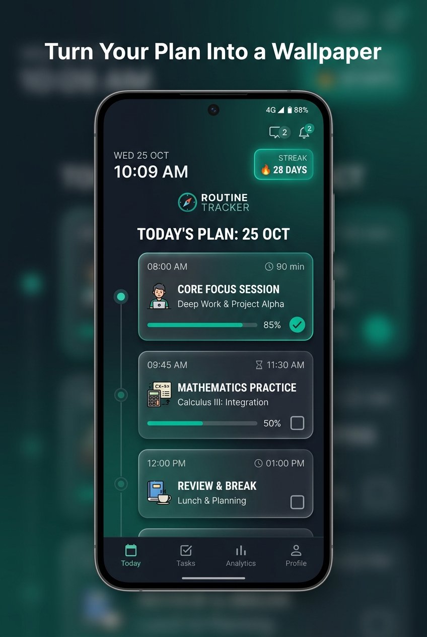 Turn Your Plan Into a Wallpaper - Lockscreen Routine Live Wallpaper